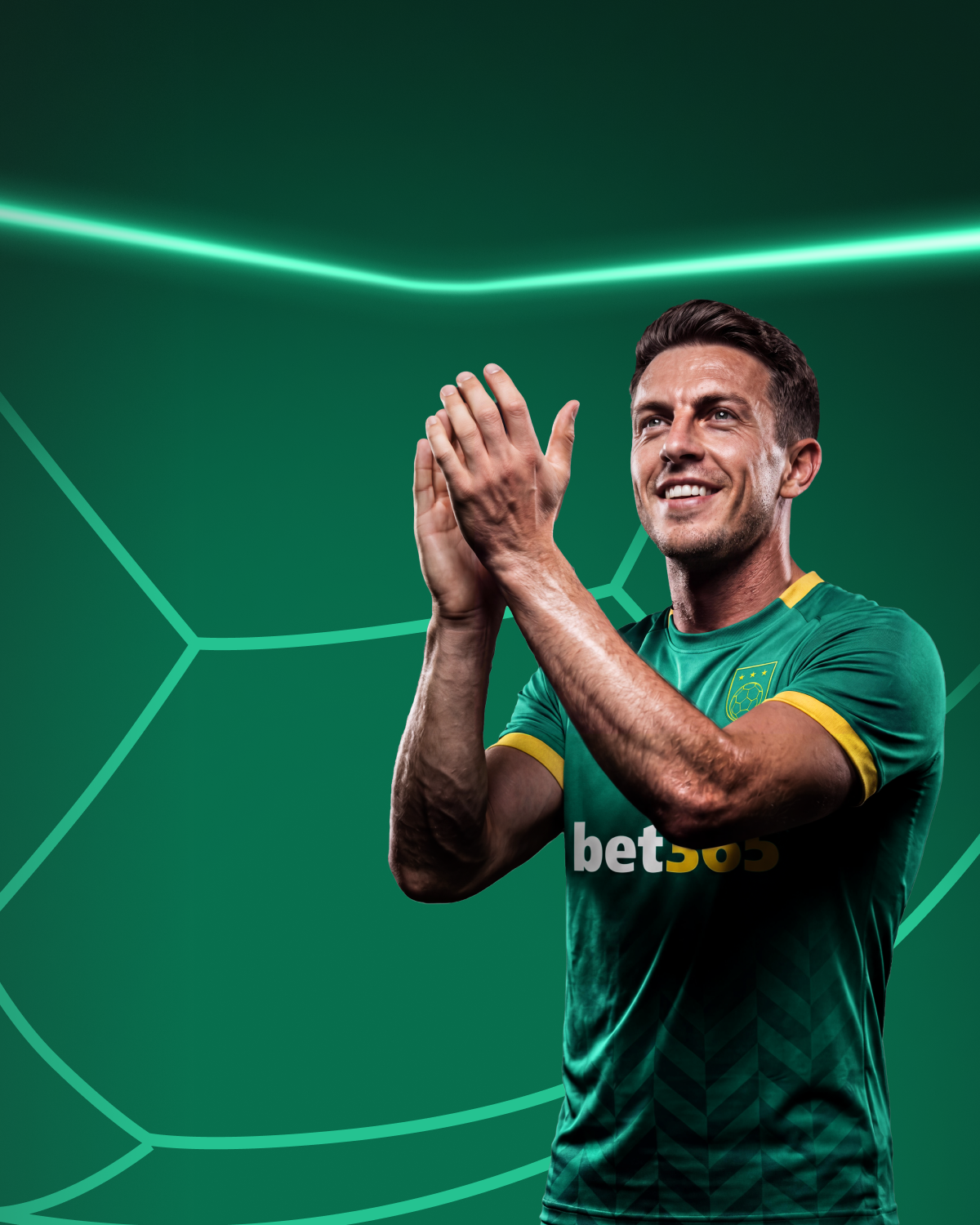 Sportspeople in bet365 colours